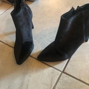 Velvet booties